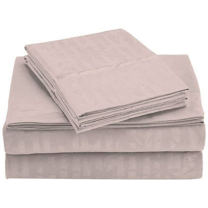 4-Piece Set: Super-Soft 1600 Series Bamboo Embossed Bed Sheet DailySale