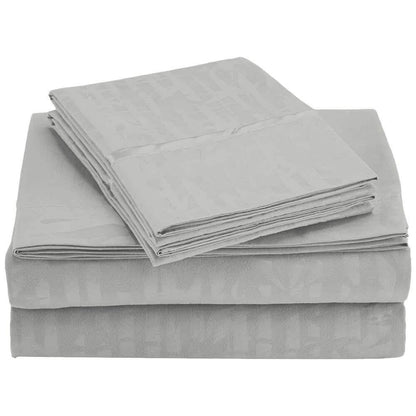 4-Piece Set: Super-Soft 1600 Series Bamboo Embossed Bed Sheet DailySale