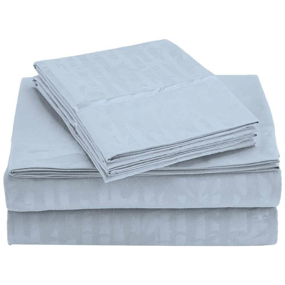 4-Piece Set: Super-Soft 1600 Series Bamboo Embossed Bed Sheet DailySale