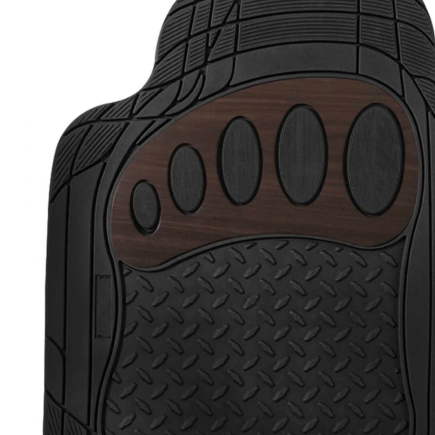 4-Piece Set: Trimmable ClimaProof™ Non-Slip Rubber Floor Mats With Footprint Design DailySale