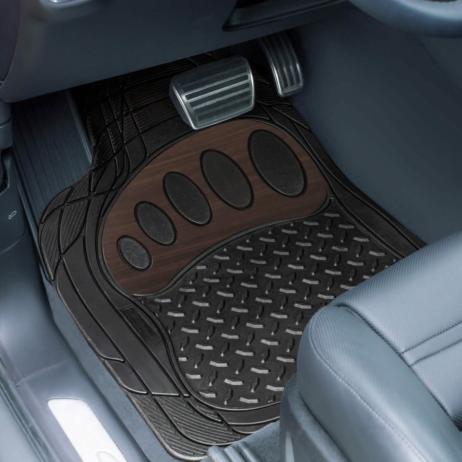 4-Piece Set: Trimmable ClimaProof™ Non-Slip Rubber Floor Mats With Footprint Design DailySale