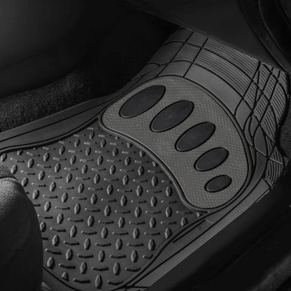 4-Piece Set: Trimmable ClimaProof™ Non-Slip Rubber Floor Mats With Footprint Design DailySale