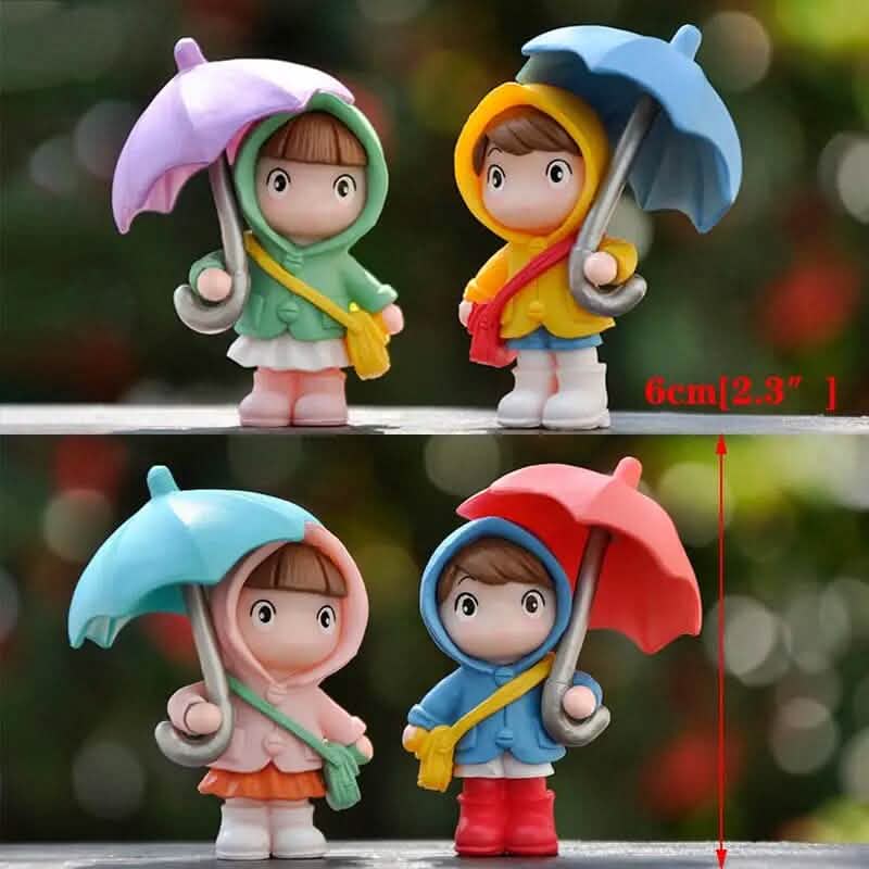 4-Piece Set: Umbrella Girl Figure Statue DailySale