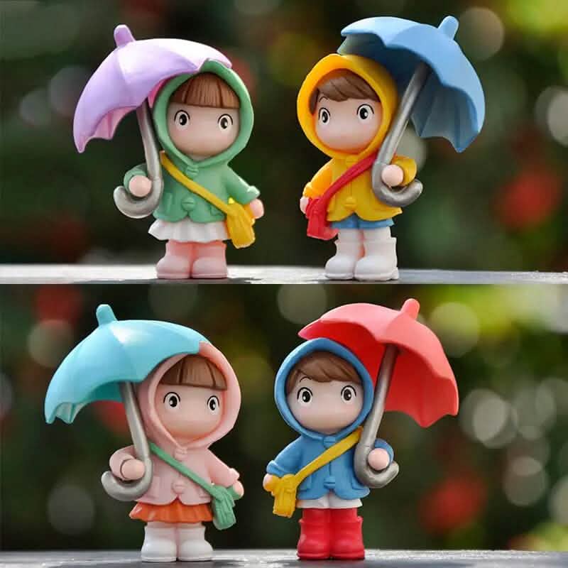 4-Piece Set: Umbrella Girl Figure Statue DailySale