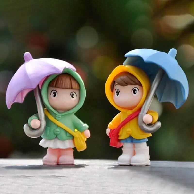 4-Piece Set: Umbrella Girl Figure Statue DailySale