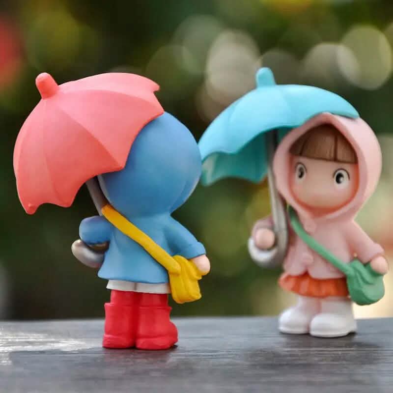 4-Piece Set: Umbrella Girl Figure Statue DailySale