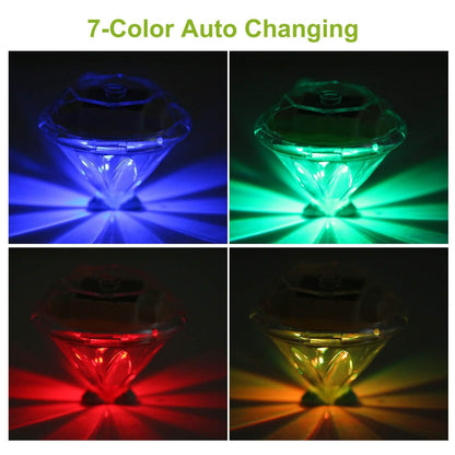 4-Piece: Solar Diamond LED Light Pathway Stake Decorative Lamp DailySale