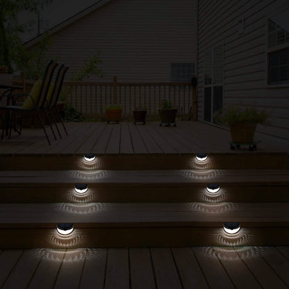 4-Piece: Solar Fence Outdoor Lights DailySale