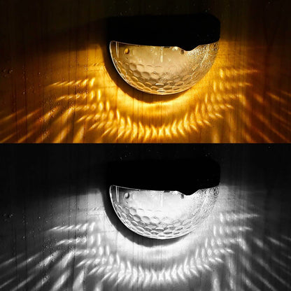 4-Piece: Solar Fence Outdoor Lights DailySale