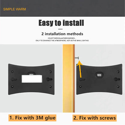 4-Piece: Solar Outdoor 6 LED Waterproof Wall Lights DailySale