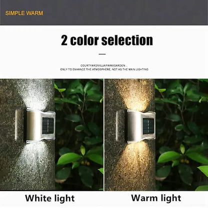 4-Piece: Solar Outdoor 6 LED Waterproof Wall Lights DailySale