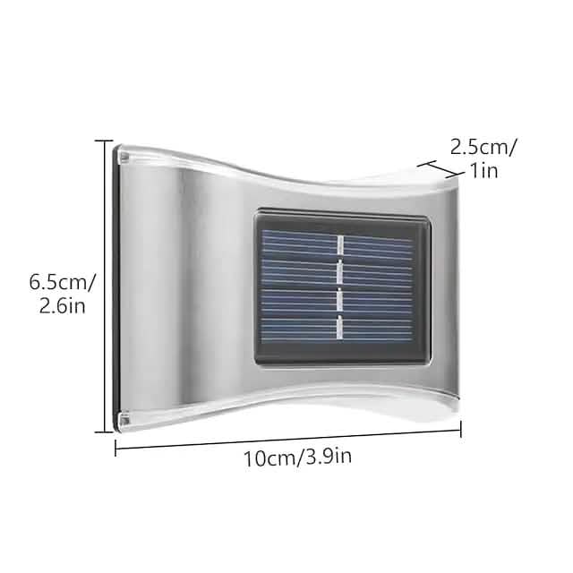 4-Piece: Solar Outdoor 6 LED Waterproof Wall Lights DailySale