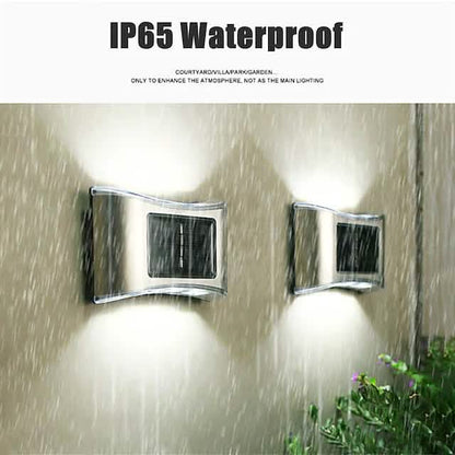 4-Piece: Solar Outdoor 6 LED Waterproof Wall Lights DailySale