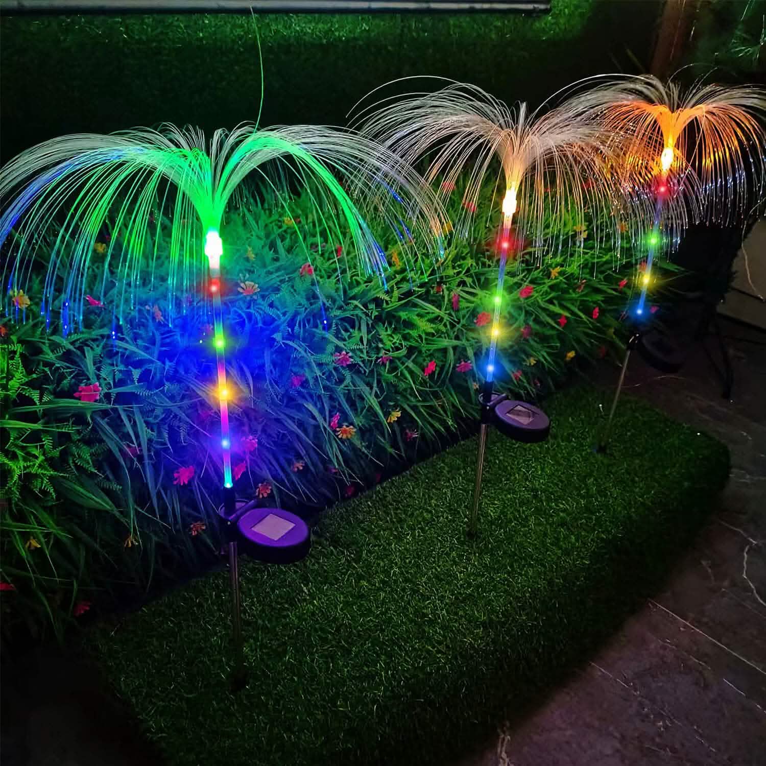 4-Piece: Solar Powered Jellyfish Lights DailySale