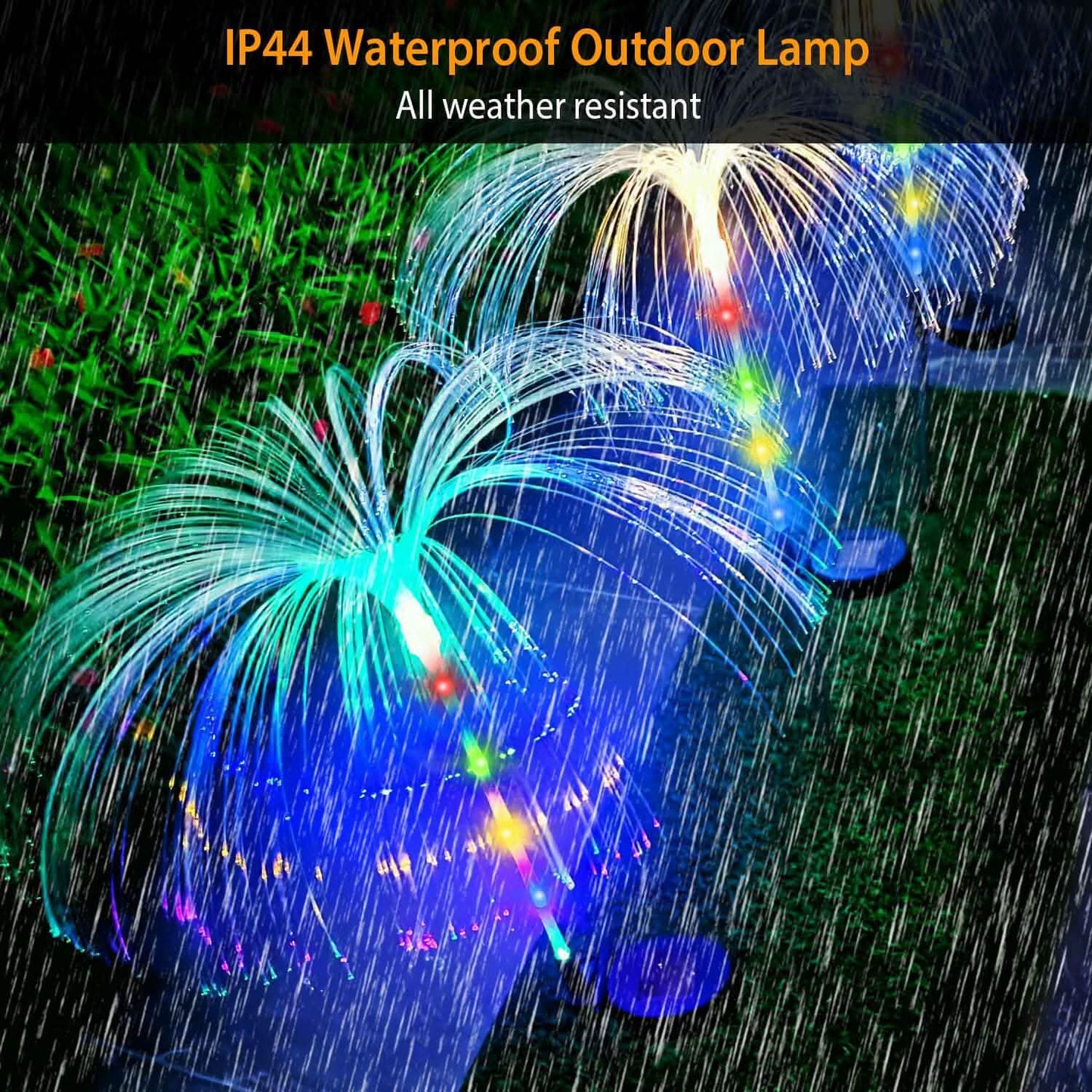 4-Piece: Solar Powered Jellyfish Lights DailySale