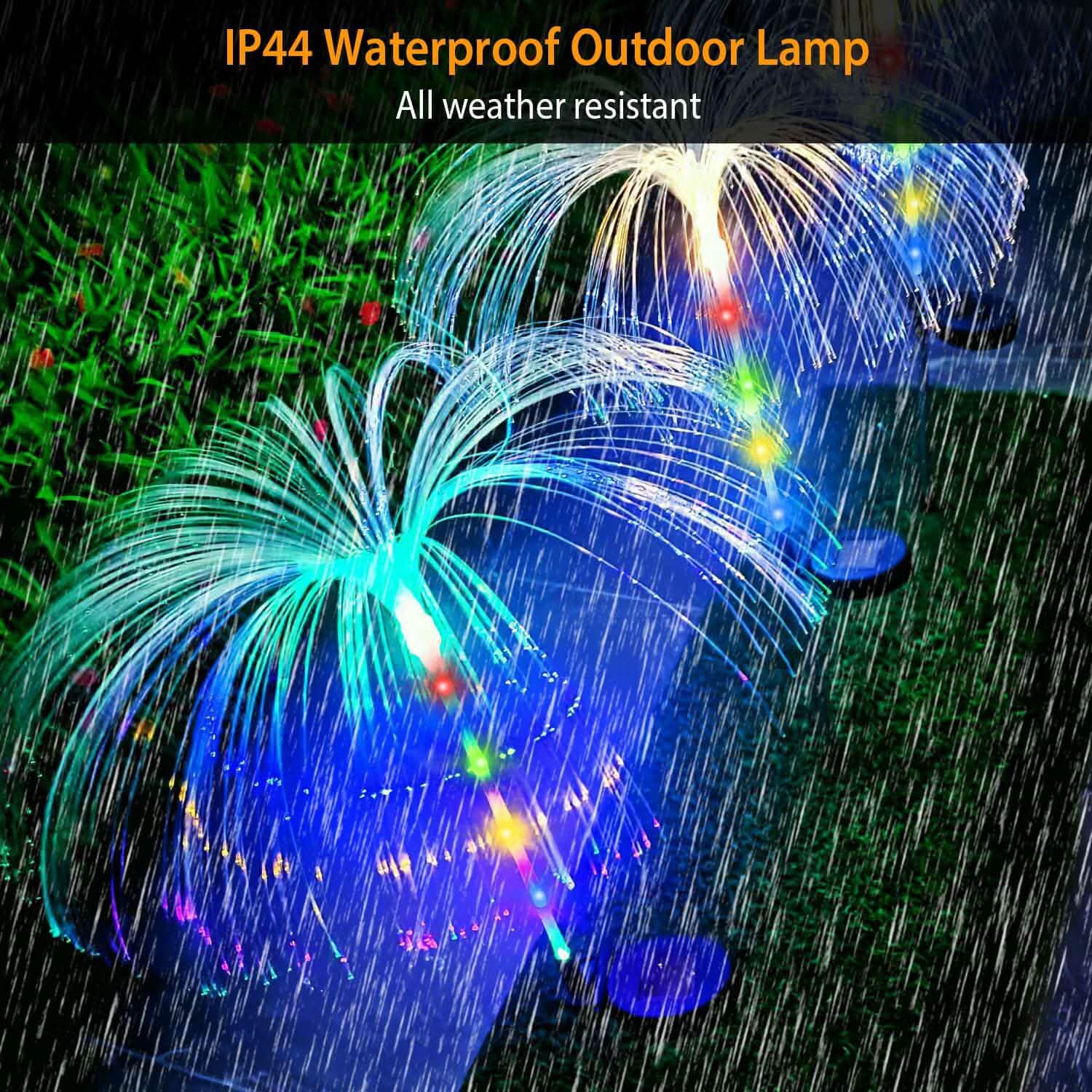 4-Piece: Solar Powered Jellyfish Lights DailySale