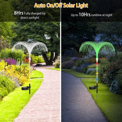 4-Piece: Solar Powered Jellyfish Lights DailySale