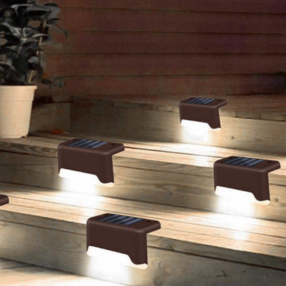 4-Piece: Solar Powered LED Step Lights DailySale