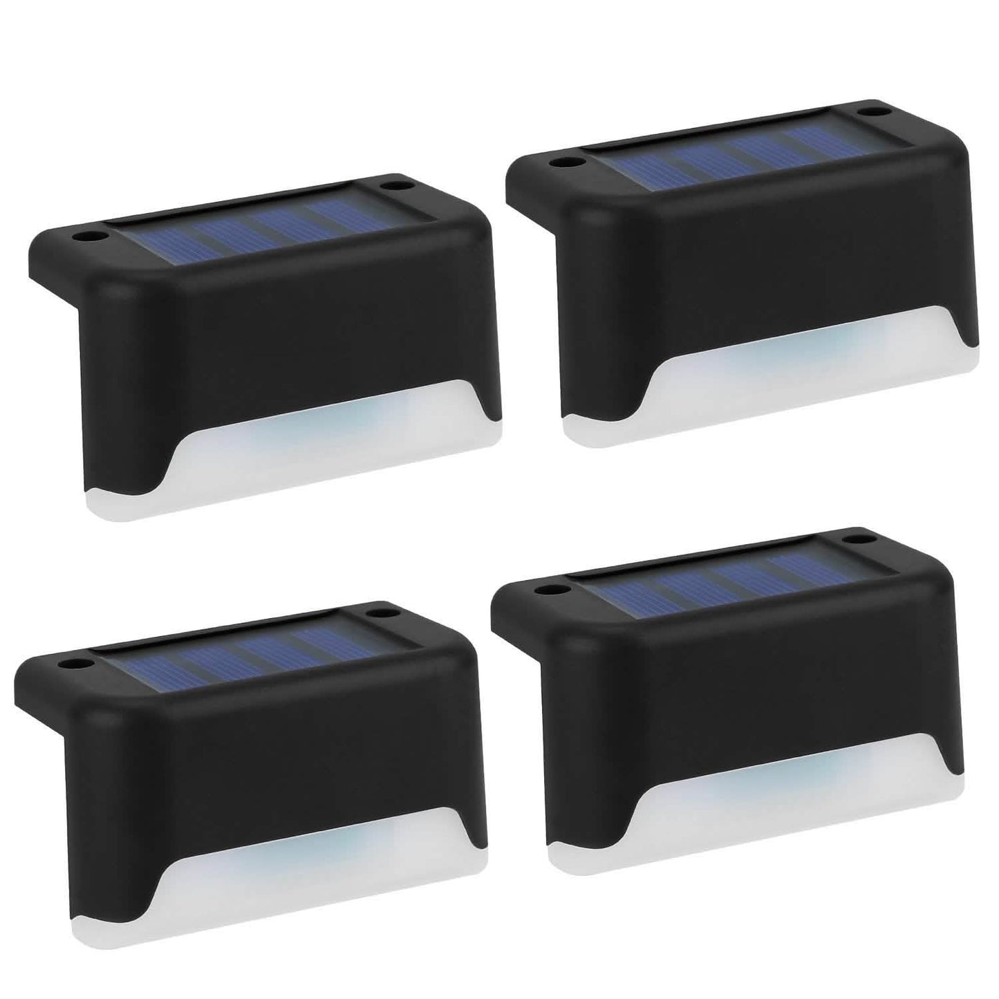 4-Piece: Solar Powered LED Step Lights DailySale