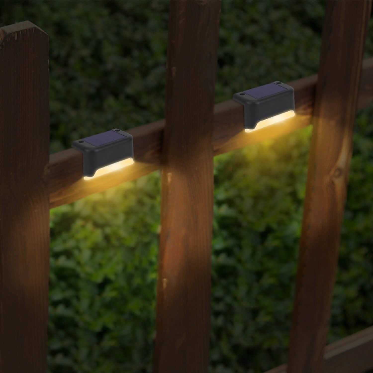 4-Piece: Solar Powered LED Step Lights DailySale