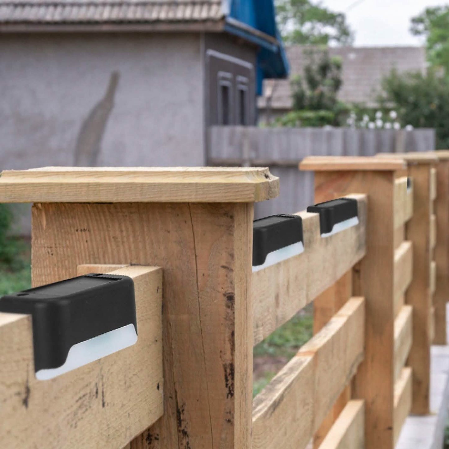 4-Piece: Solar Powered LED Step Lights DailySale