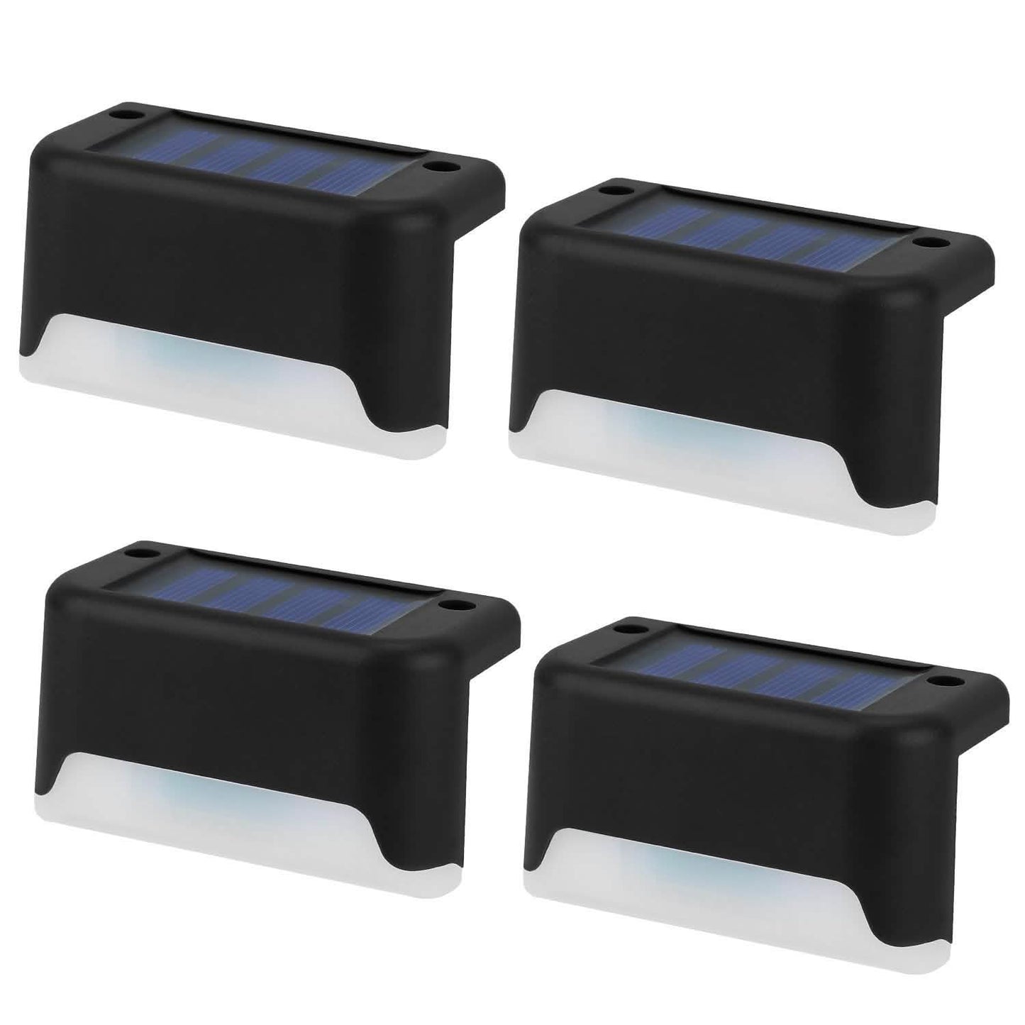 4-Piece: Solar Powered LED Step Lights DailySale