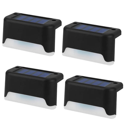 4-Piece: Solar Powered LED Step Lights DailySale
