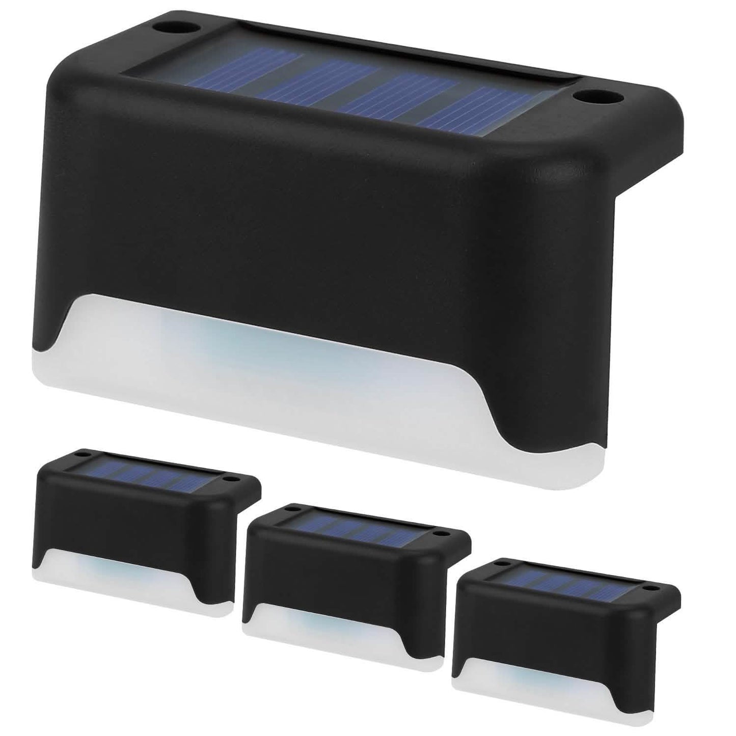 4-Piece: Solar Powered LED Step Lights DailySale