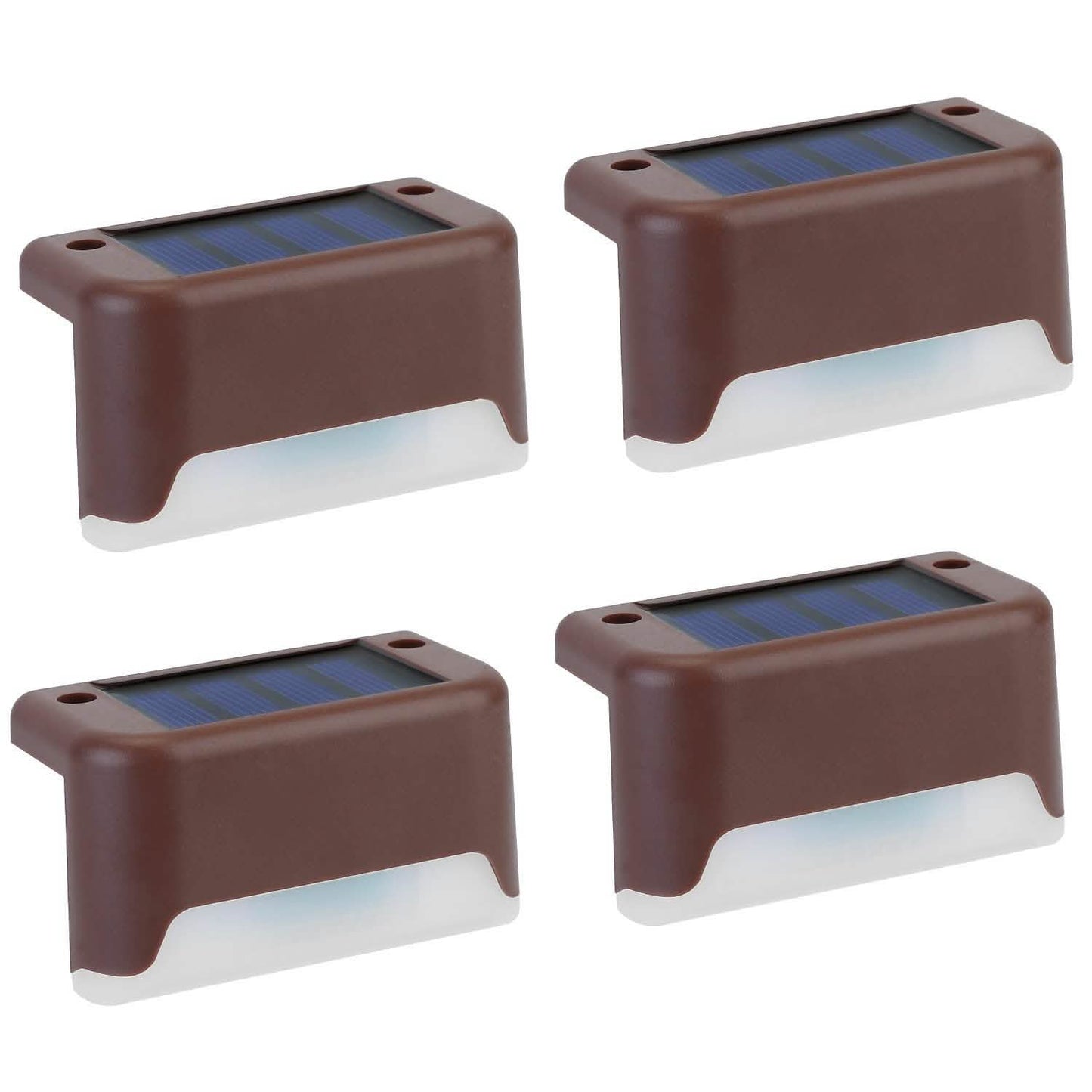 4-Piece: Solar Powered LED Step Lights DailySale
