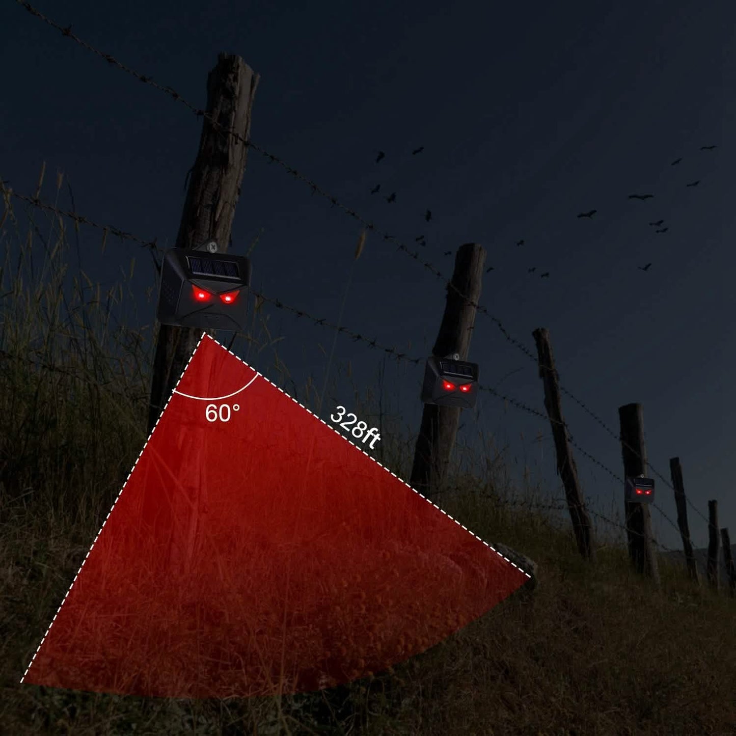 4-Piece: Solar Predator Control Light DailySale