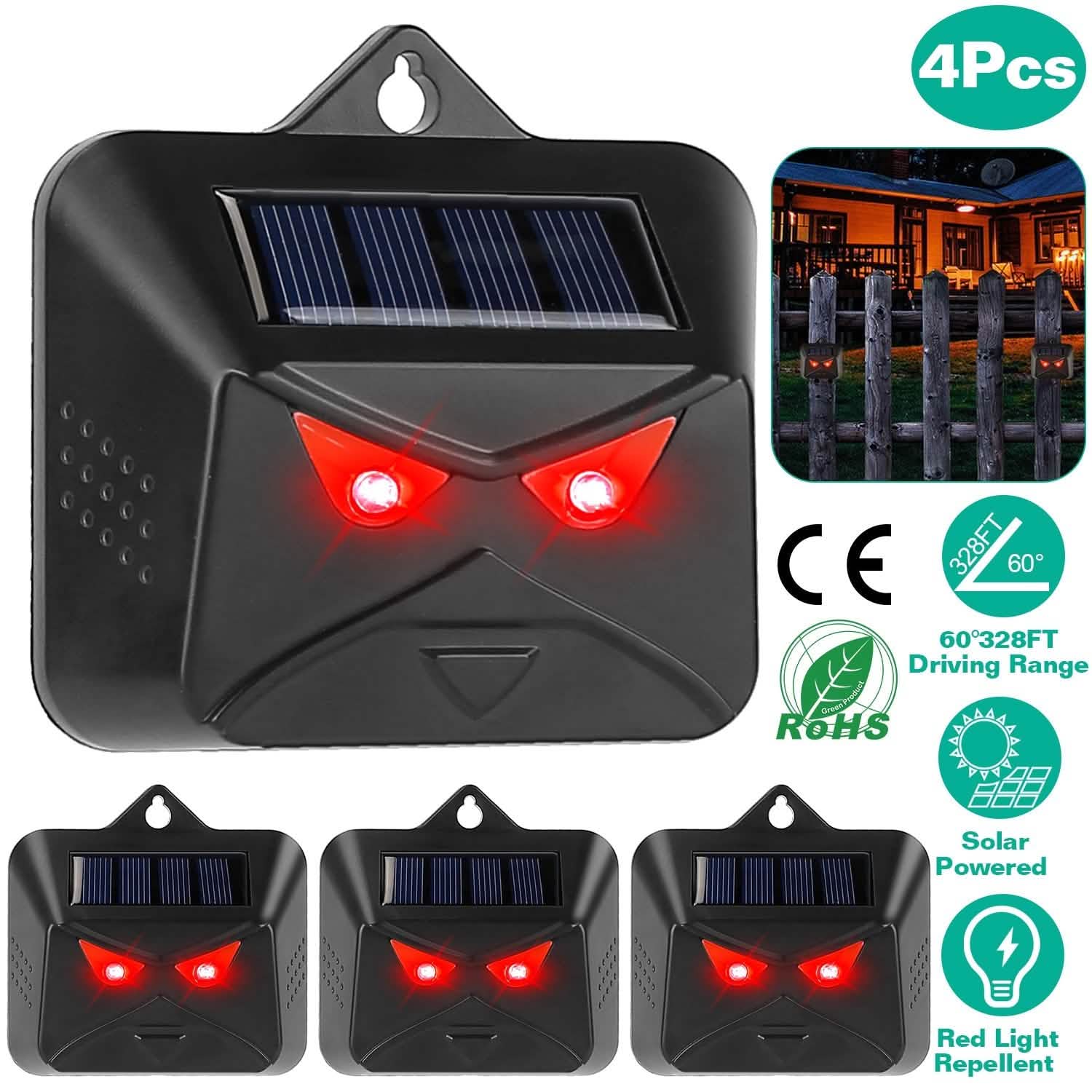 4-Piece: Solar Predator Control Light DailySale