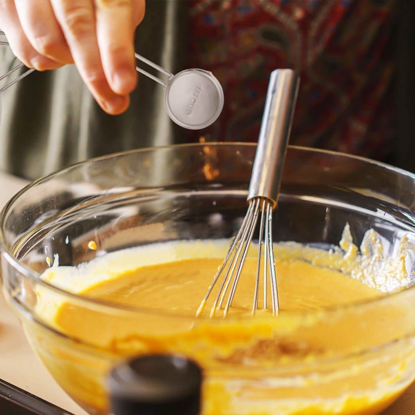 4-Piece: Stainless Steel Measuring Cups Stackable Kitchen Spoons Set DailySale