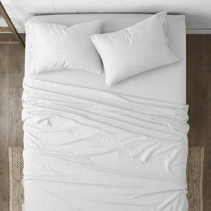 4-Piece Striped Embossed Sheet Set DailySale