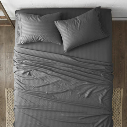 4-Piece Striped Embossed Sheet Set DailySale
