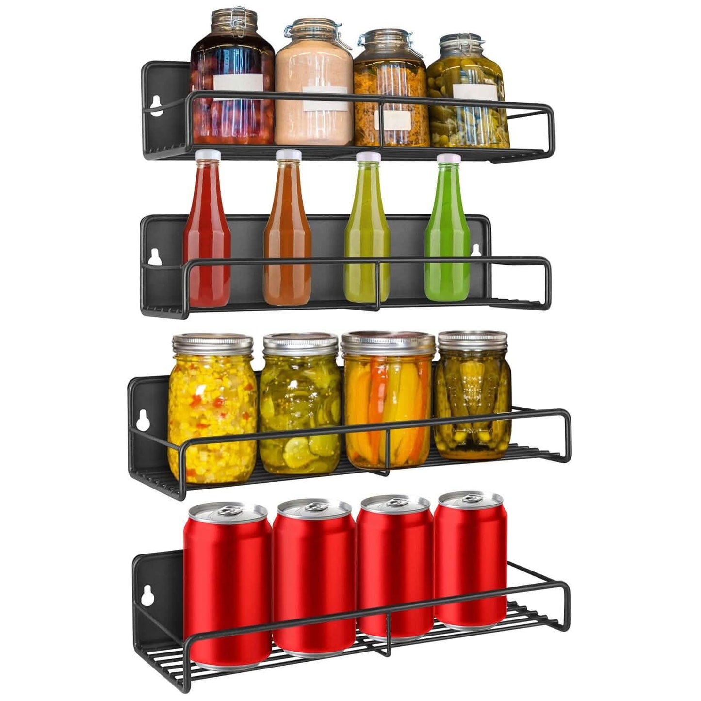 4-Piece: Strong Magnetic Spice Rack Organizer DailySale