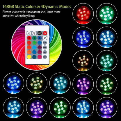 4-Piece: Submersible RGB LED Lights DailySale