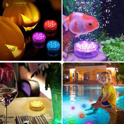 4-Piece: Submersible RGB LED Lights DailySale