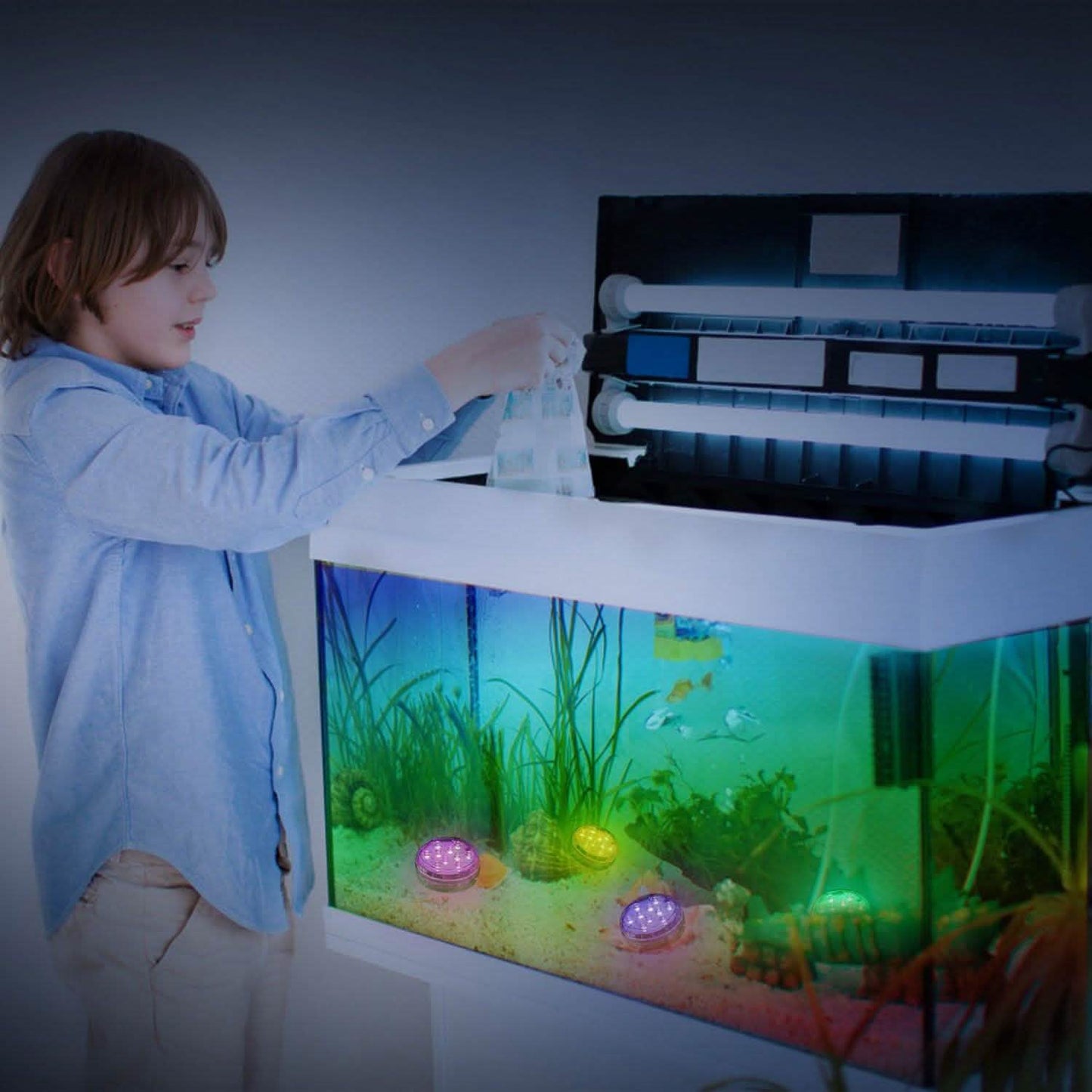 4-Piece: Submersible RGB LED Lights DailySale