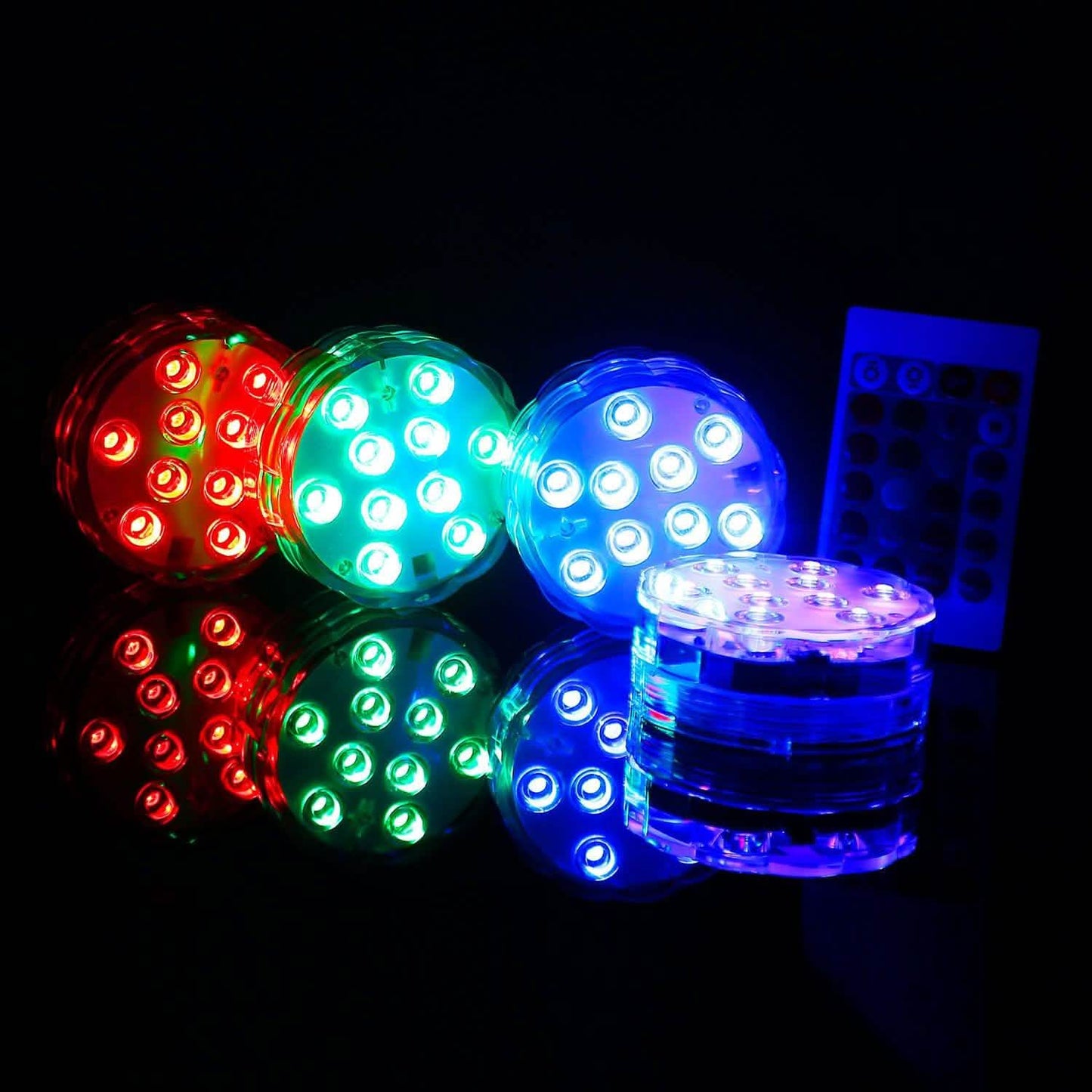 4-Piece: Submersible RGB LED Lights DailySale
