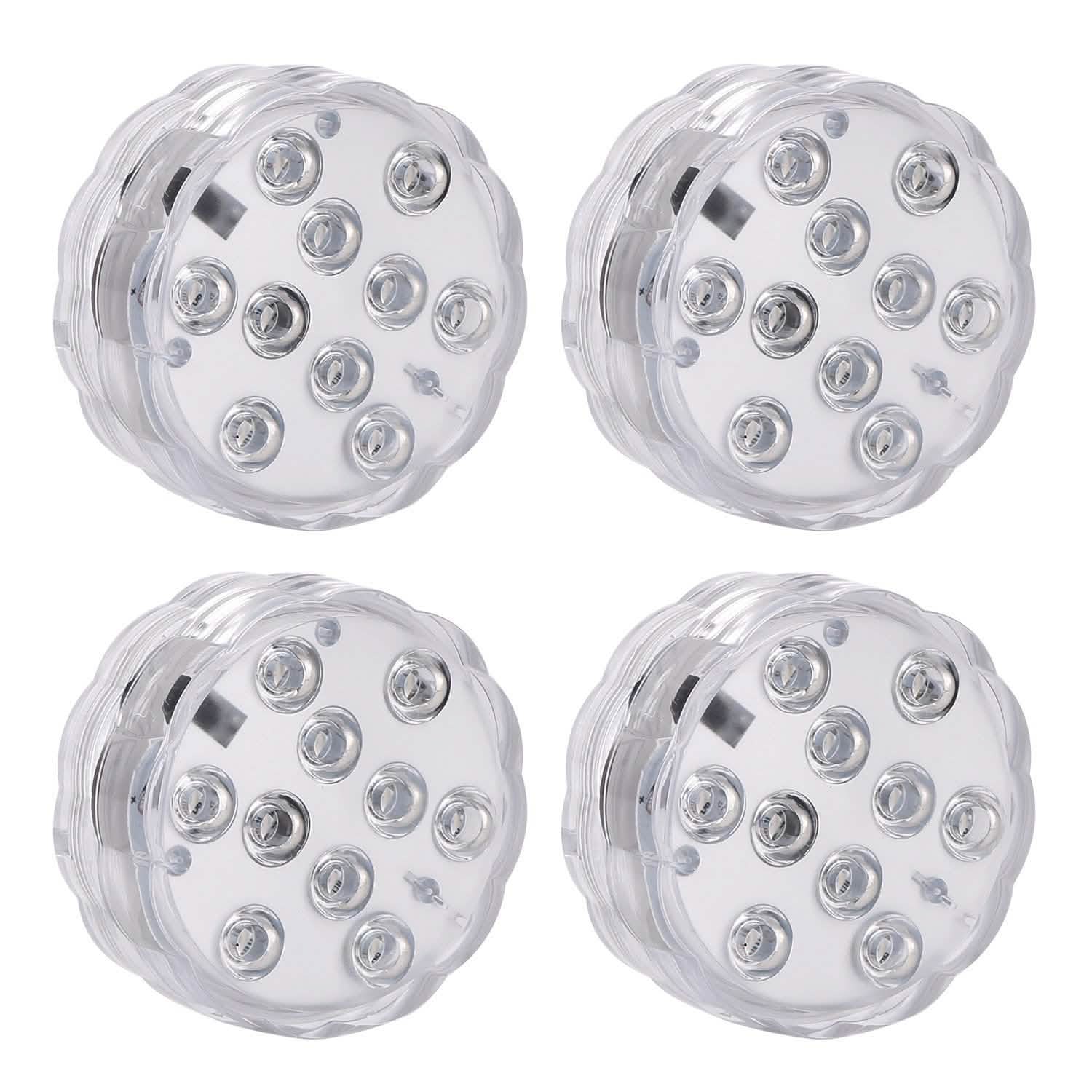 4-Piece: Submersible RGB LED Lights DailySale