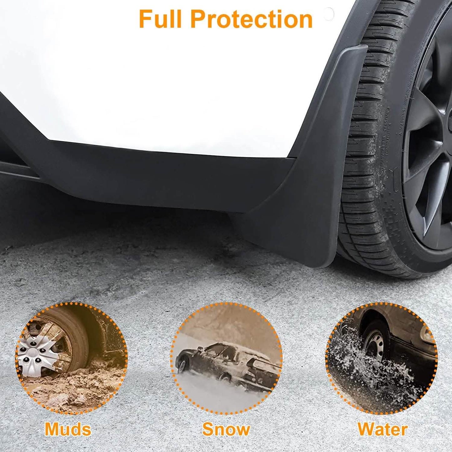 4-Piece: Universal Fit Car Mudguard Flaps DailySale