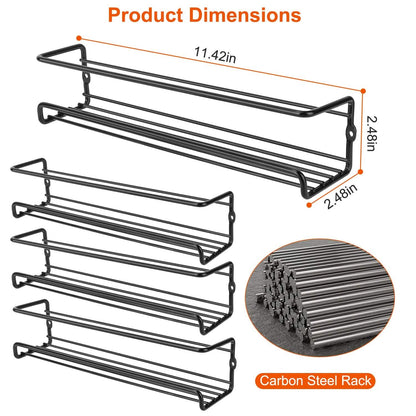 4-Piece: Wall Mount Spice Racks DailySale