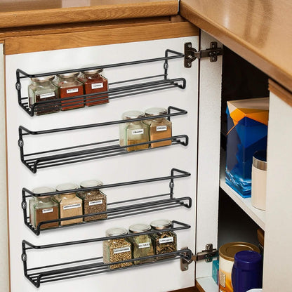 4-Piece: Wall Mount Spice Racks DailySale