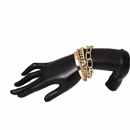 4-Piece: Women Adjustable Boho Chain Bracelets Set DailySale