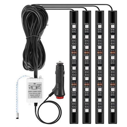 4-Pieces: 36 LEDs 12V Car Atmosphere Light Strip DailySale