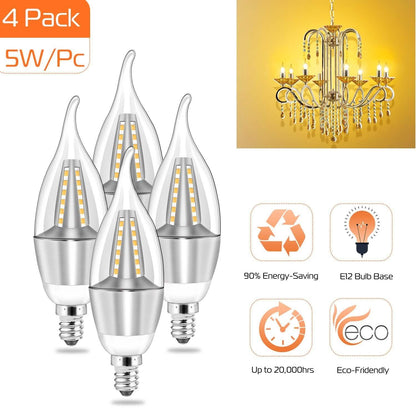 4-Pieces: 5W E12 Candelaria Bulbs DailySale