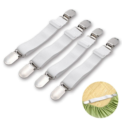 4-Pieces: Adjustable Bed Sheet Fasteners DailySale