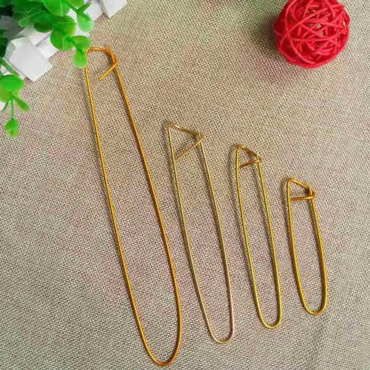 4-Pieces: Aluminum Stitch Holders Pins Knit Knitting Needles Crochet Hooks DailySale