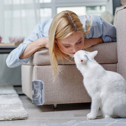 4-Pieces: Cat Self Groomer Soft Silicone Wall Corner Scratcher DailySale