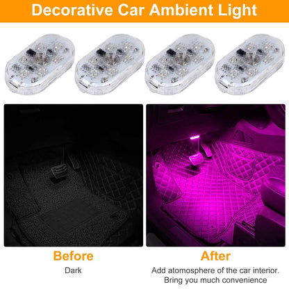 4-Pieces: Cordless Car Interior Light USB Rechargeable DailySale